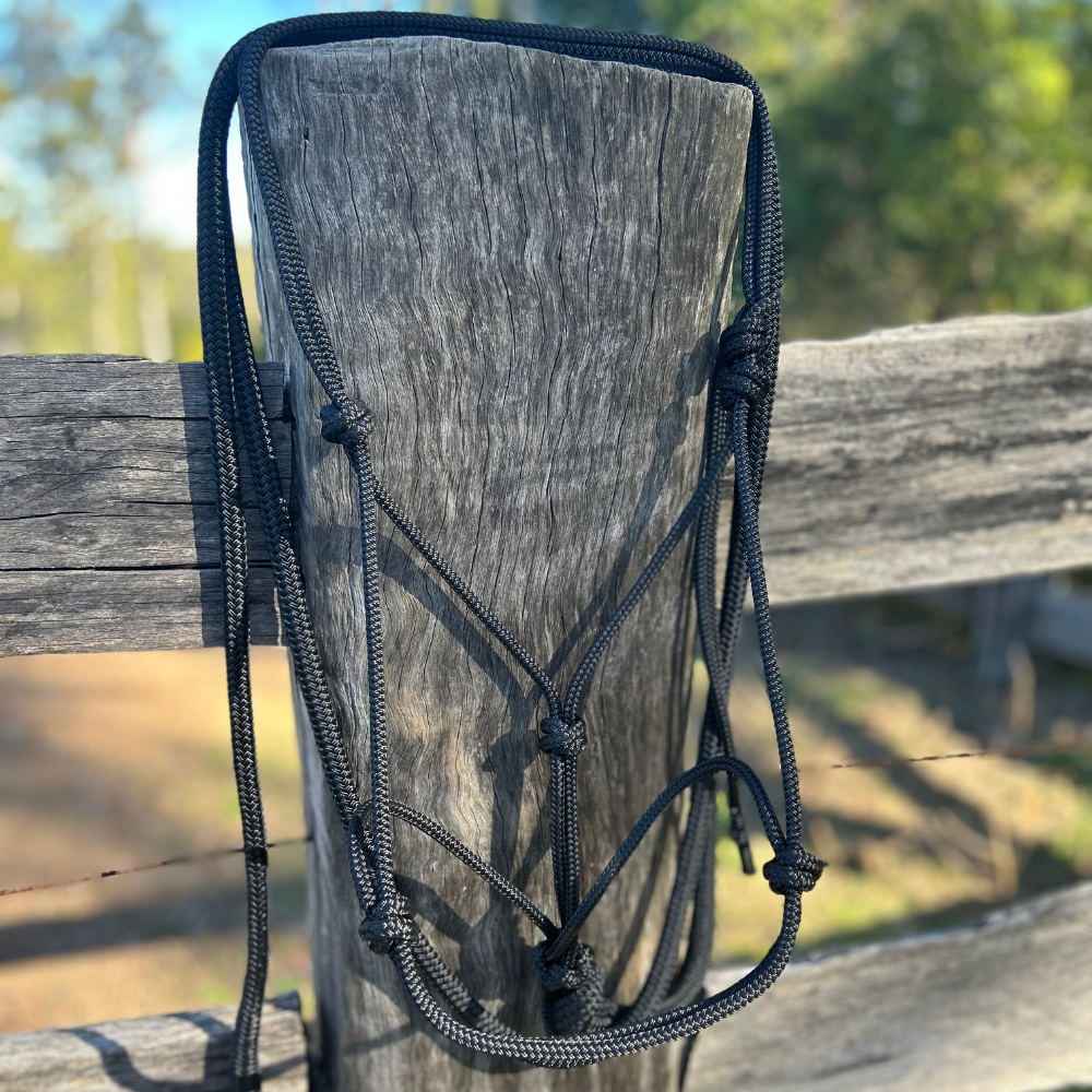 Bally Tack Rope Halter/Lead Combo-Black