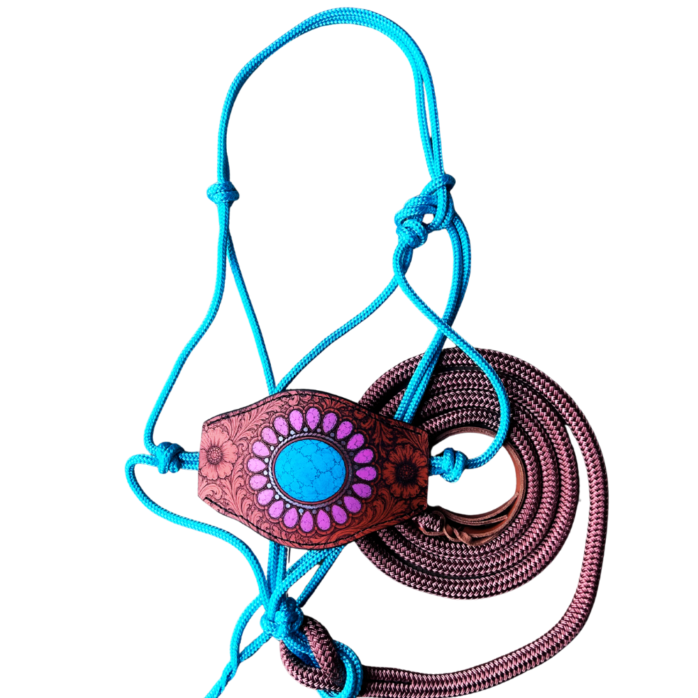 Bally Tack Rope Halter/Lead Combo-Bronc-Cowgirl Candy