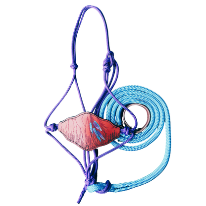 Bally Tack Rope Halter/Lead Combo-Bronc-Prairie Jewel