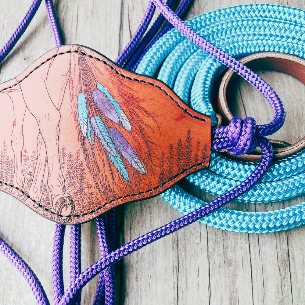 Bally Tack Rope Halter/Lead Combo-Bronc-Prairie Jewel