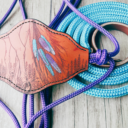 Bally Tack Rope Halter/Lead Combo-Bronc-Prairie Jewel