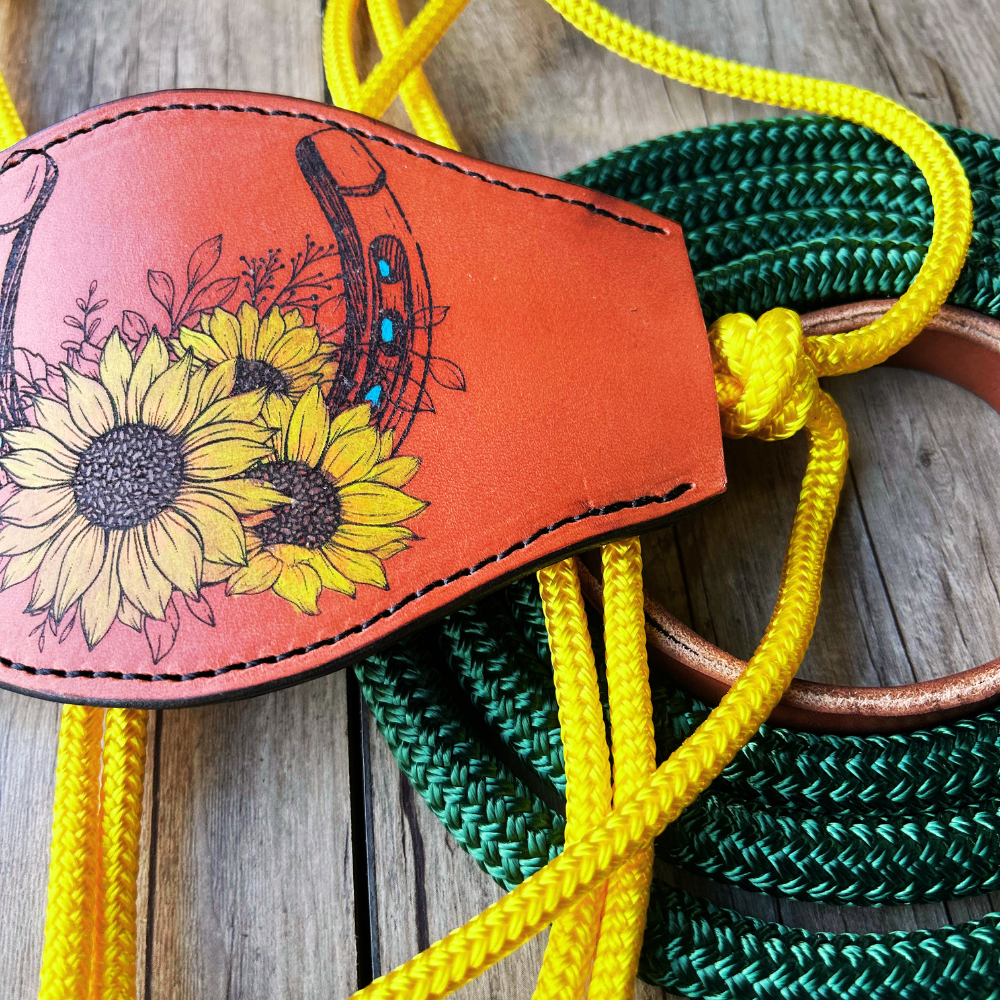 Bally Tack Rope Halter/Lead Combo-Bronc-Sunflower