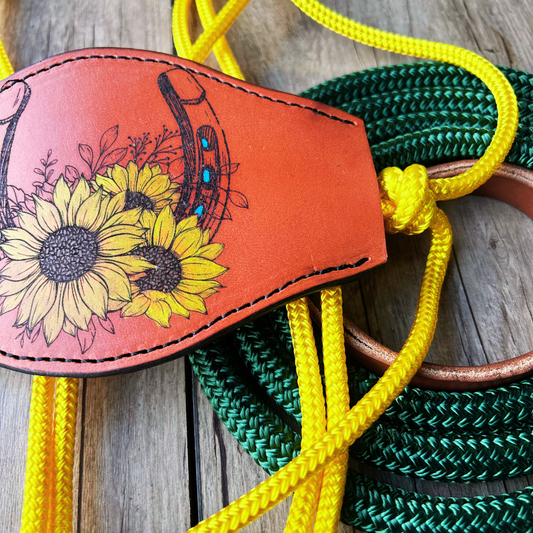 Bally Tack Rope Halter/Lead Combo-Bronc-Sunflower