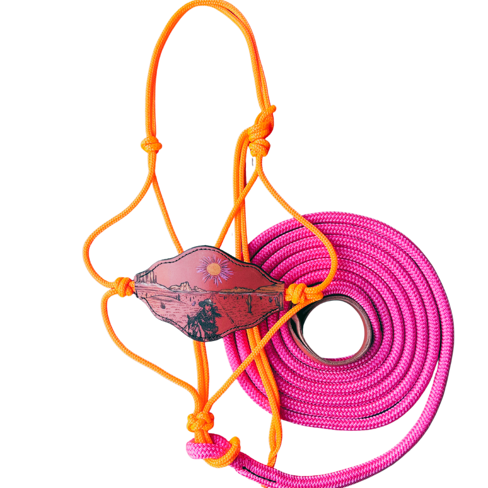 Bally Tack Rope Halter/Lead Combo-Bronc-Vintage Cowgirl