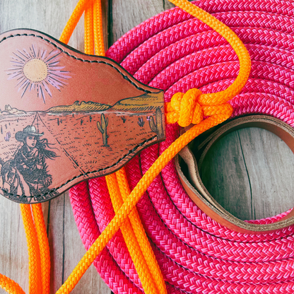 Bally Tack Rope Halter/Lead Combo-Bronc-Vintage Cowgirl