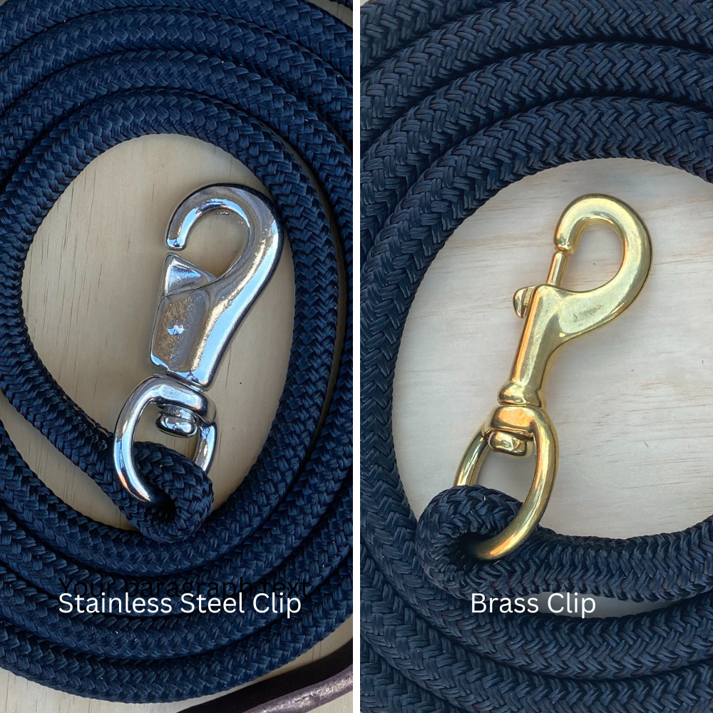Bally Tack Rope Lead with Clip - Sky Blue 12mm