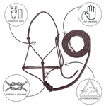Bally Tack Rope Halter/Lead Combo- Red