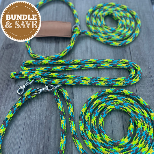 New ! Bally Tack Rope Cattle 3 piece Set-Breaking- Sunflower