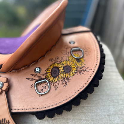 Bally Tack Leather Fender Saddle - Nora