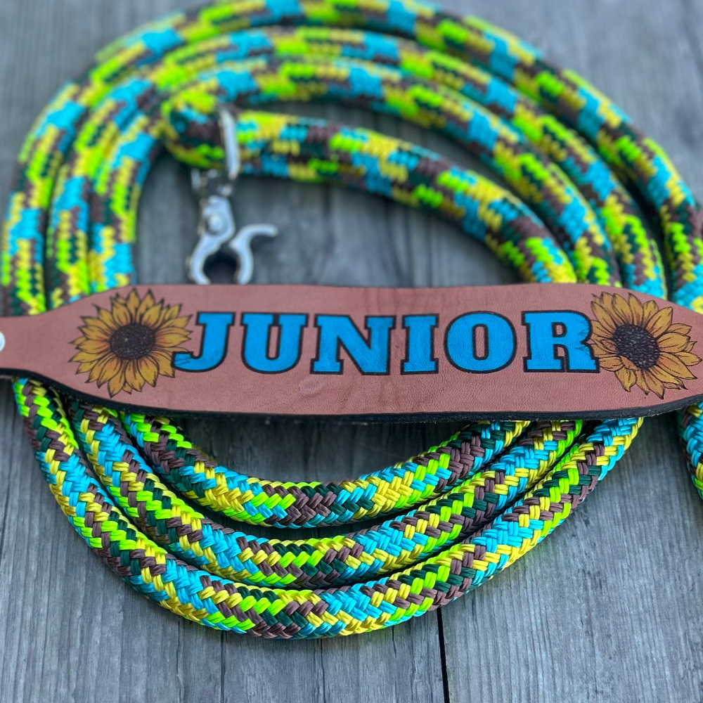 New ! Personalised Leather Dog Collar & Lead -Sunflower