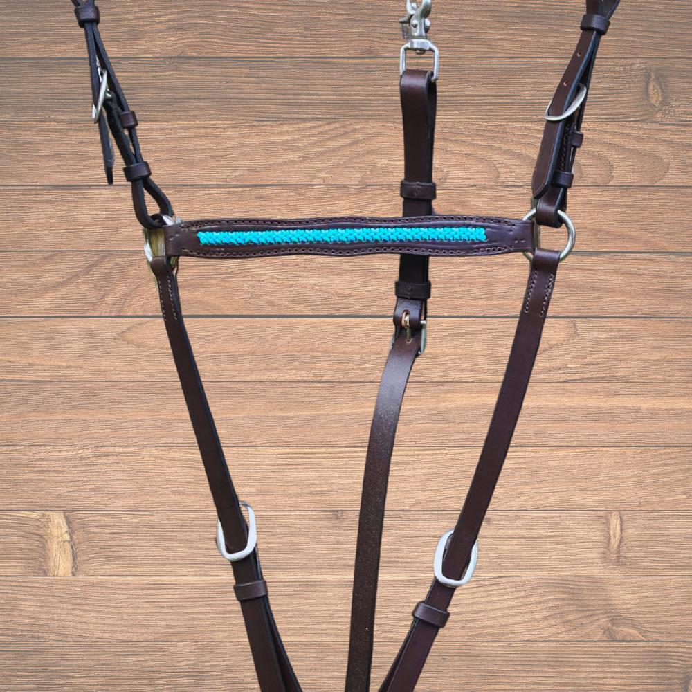 Bally Tack Leather Breastplate- Fiona