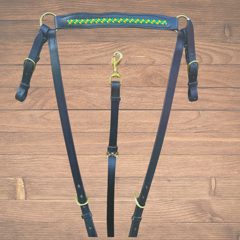 Bally Tack Leather Breastplate- Fiona