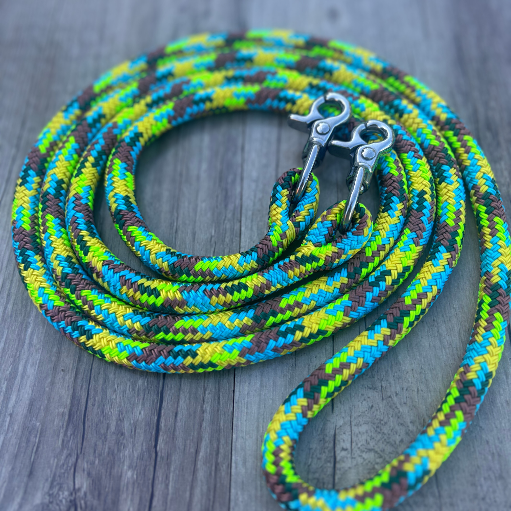 New ! Bally Tack Rope One Reins-Clips-Sunflower