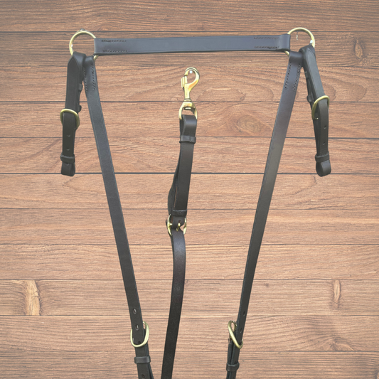 Bally Tack Leather Breastplate- Quinn