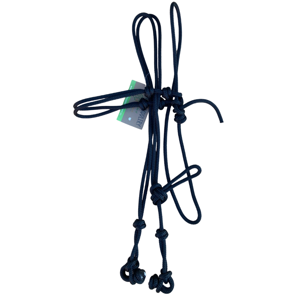 Bally Tack Rope Bridle - Navy