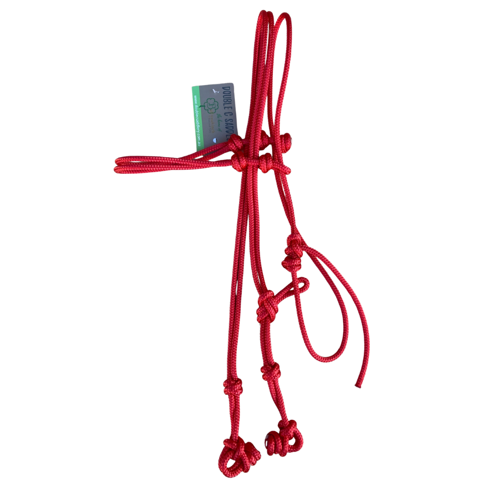 Bally Tack Rope Bridle - Red