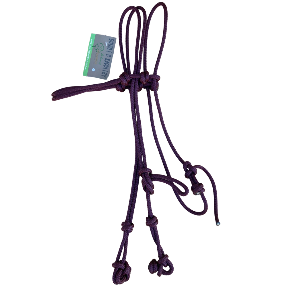 Bally Tack Rope Bridle - Wine