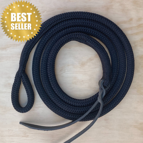 Bally Tack Rope Loop Lead- Black 12mm