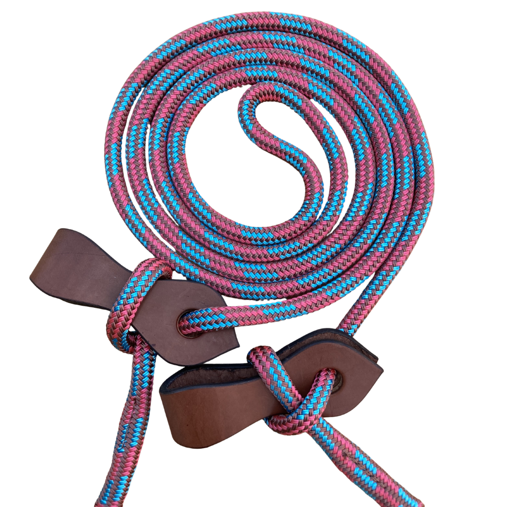 Bally Tack Rope Joined Reins-Slobber Straps-Cowgirl Candy-PREORDER