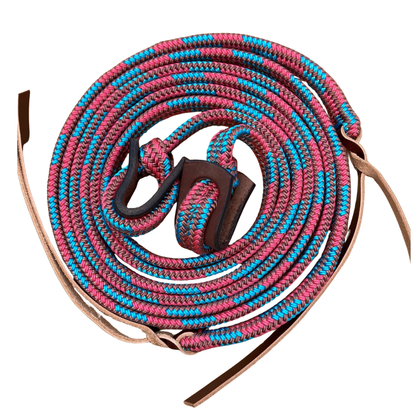 Bally Tack Flat Campdraft Reins-Loop-Cowgirl Candy