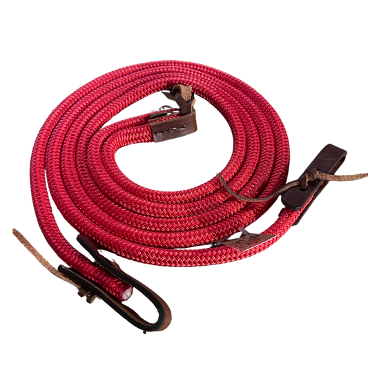 Bally Tack Buckaroo Reins-Red