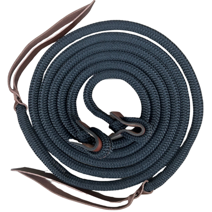 Bally Tack Rope Reins-Loop-Black