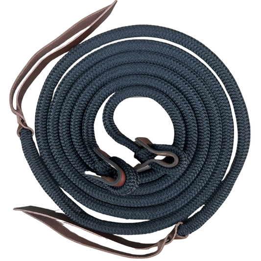 Bally Tack Rope Reins-Loop-Black
