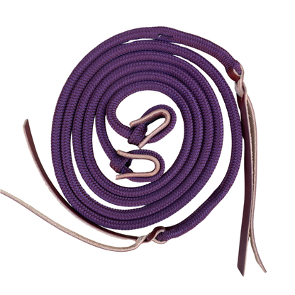 Bally Tack Rope Loop Split Reins- Wine