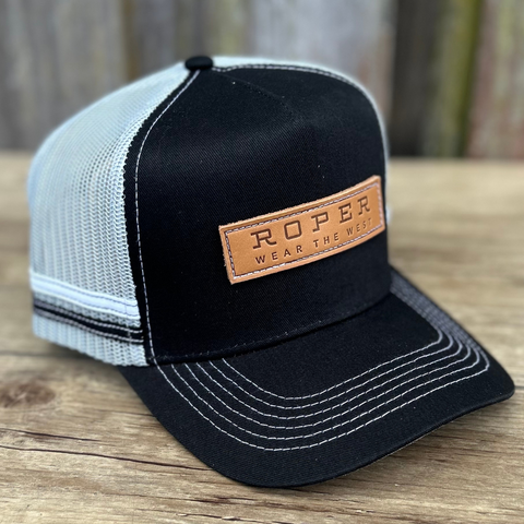 Roper Trucker Cap-Black