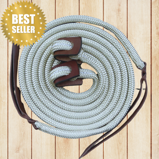 Bally Tack Rope Reins-Loop-Cream