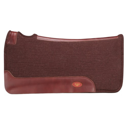 Fortworth Merino Wool Felt Saddle Pad-Brown