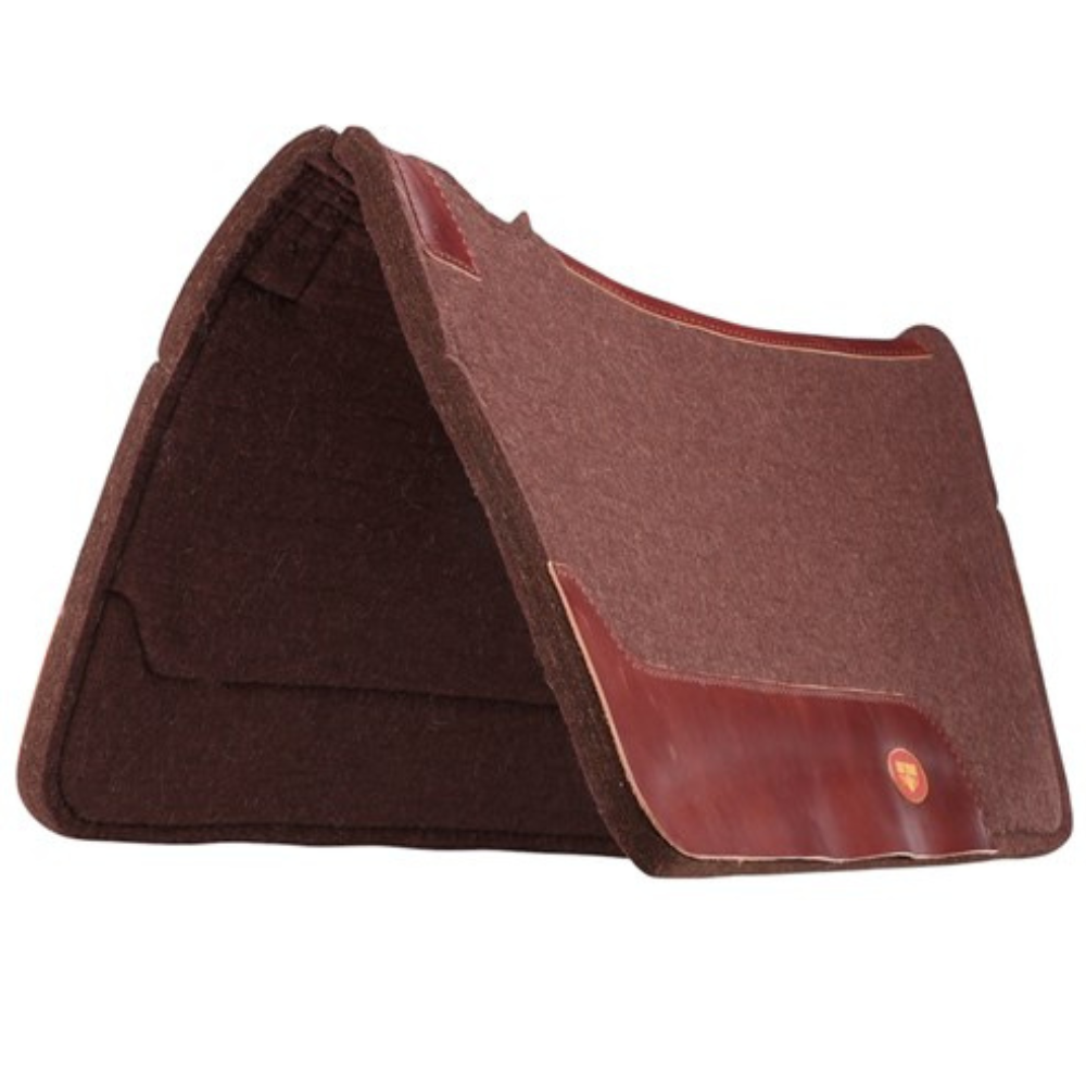 Fortworth Merino Wool Felt Saddle Pad-Brown