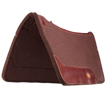 Fortworth Merino Wool Felt Saddle Pad-Brown