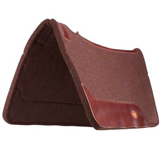 Fortworth Merino Wool Felt Saddle Pad-Brown