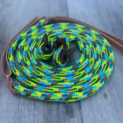 New ! Bally Tack Rope Split Reins-Loop-Sunflower