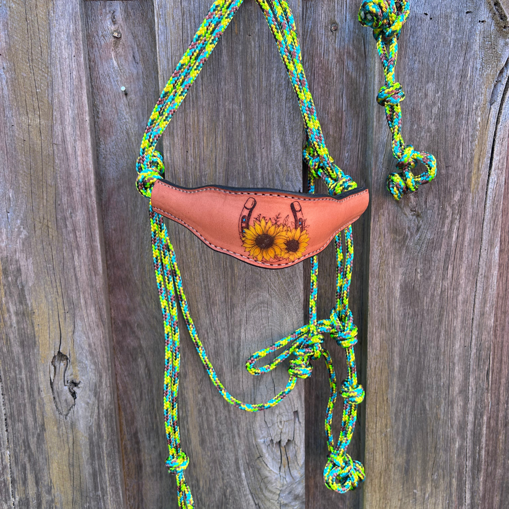 New ! Bally Tack Rope Bridle- Sunflower