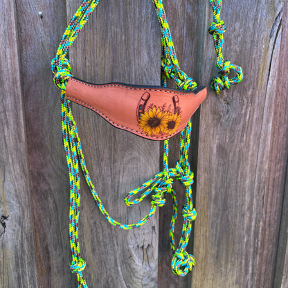New ! Bally Tack Rope Bridle- Sunflower