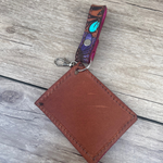 Leather Card Keyring -Daisy Bliss