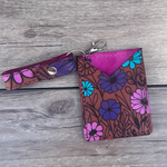 Leather Card Keyring -Daisy Bliss