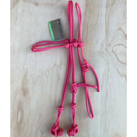 Bally Tack Rope Bridle - Pink
