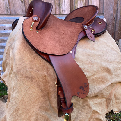 Bally Tack Leather Fender Saddle- Quinn