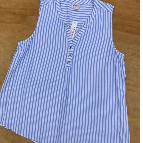 Sale 50% off ! Ariat Breezy Shirt - Blue Stripe