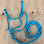 Bally Tack Rope Halter/Lead Combo- Turquoise
