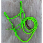 Lime_green_horse_rope_halter_lead