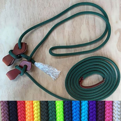 Bally Tack Rope Mecate Rein 12mm with Slobber Straps