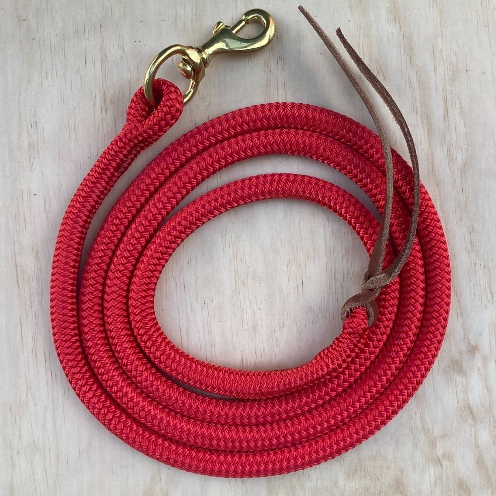 Bally Tack Rope Lead with Clip - Red 12mm
