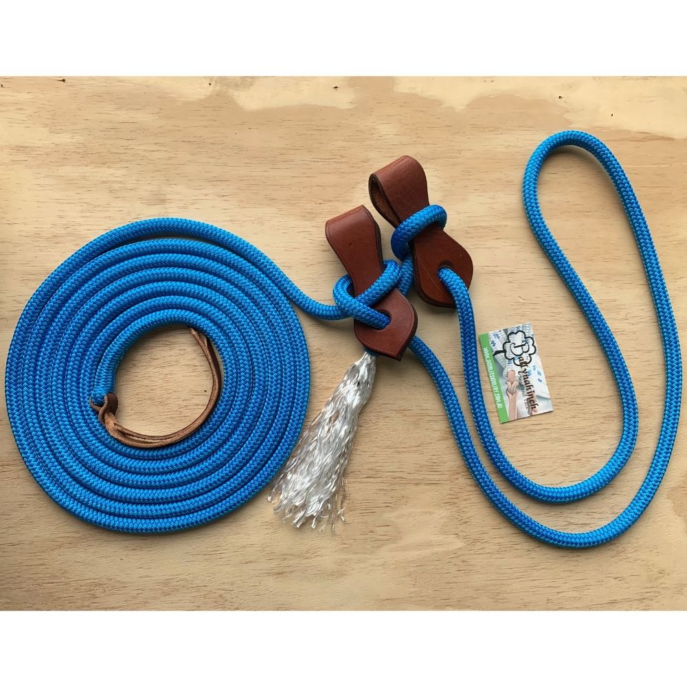 Bally Tack Rope Mecate Rein 12mm with Slobber Straps