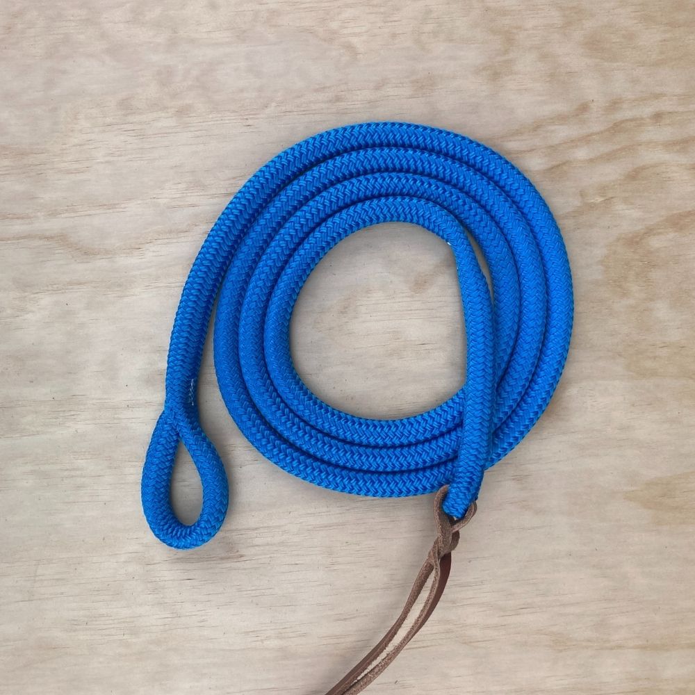 Bally Tack Rope Loop Lead- Sky Blue 12mm – Double C Saddlery Australia