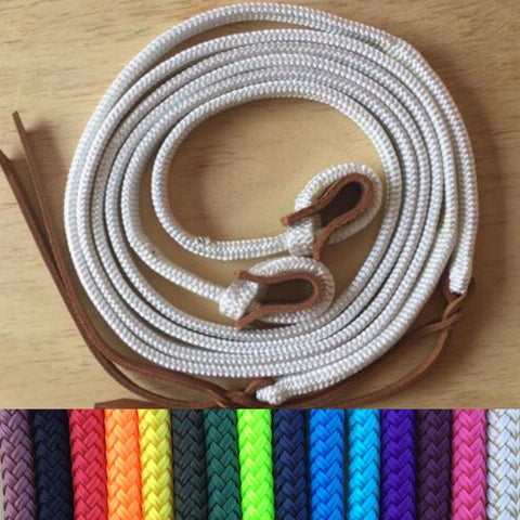 Australian Made/ Round Rope Reins with clips, slobber straps , loop ...
