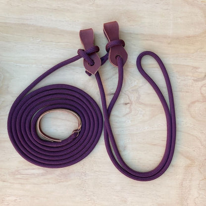 Bally Tack Rope Mecate Rein 12mm with Slobber Straps